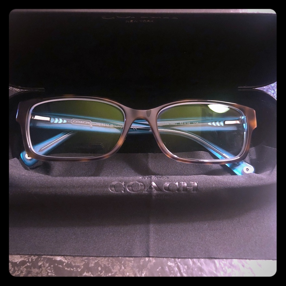 Coach glasses frames, Coach case & duster. New